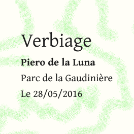 Verbiage par Piero de la Luna